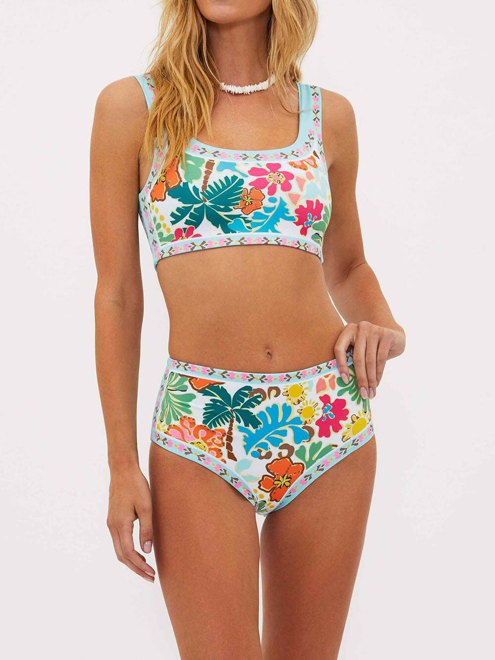 Blodau | Bikini Floral Elástico Con Soporte