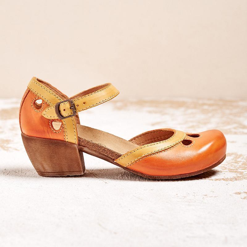 Yolanda | Sandalias cómodas con tacones bajos.