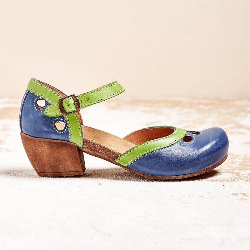Yolanda | Sandalias cómodas con tacones bajos.