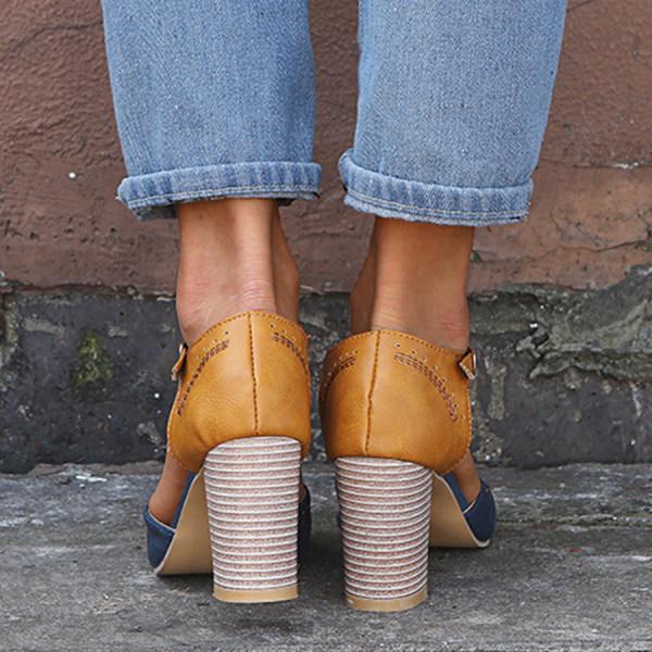 Amayrani | Sandalias de tacón de bloque para mujer