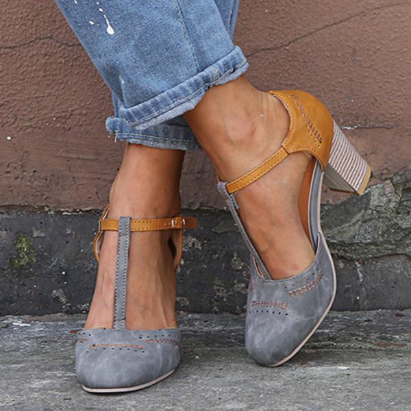 Amayrani | Sandalias de tacón de bloque para mujer