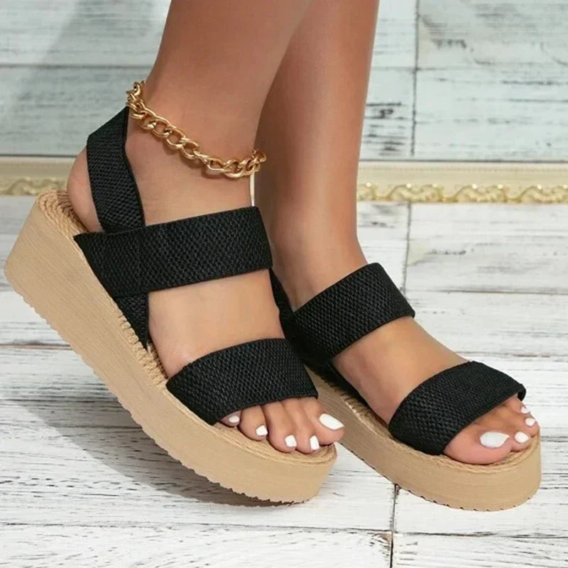 Alba | Sandalias de cuña elegantes para máxima comodidad.