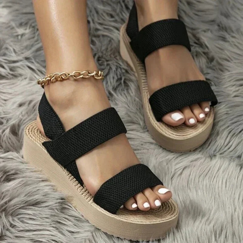 Alba | Sandalias de cuña elegantes para máxima comodidad.