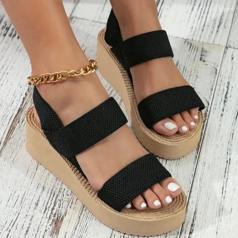Alba | Sandalias de cuña elegantes para máxima comodidad.
