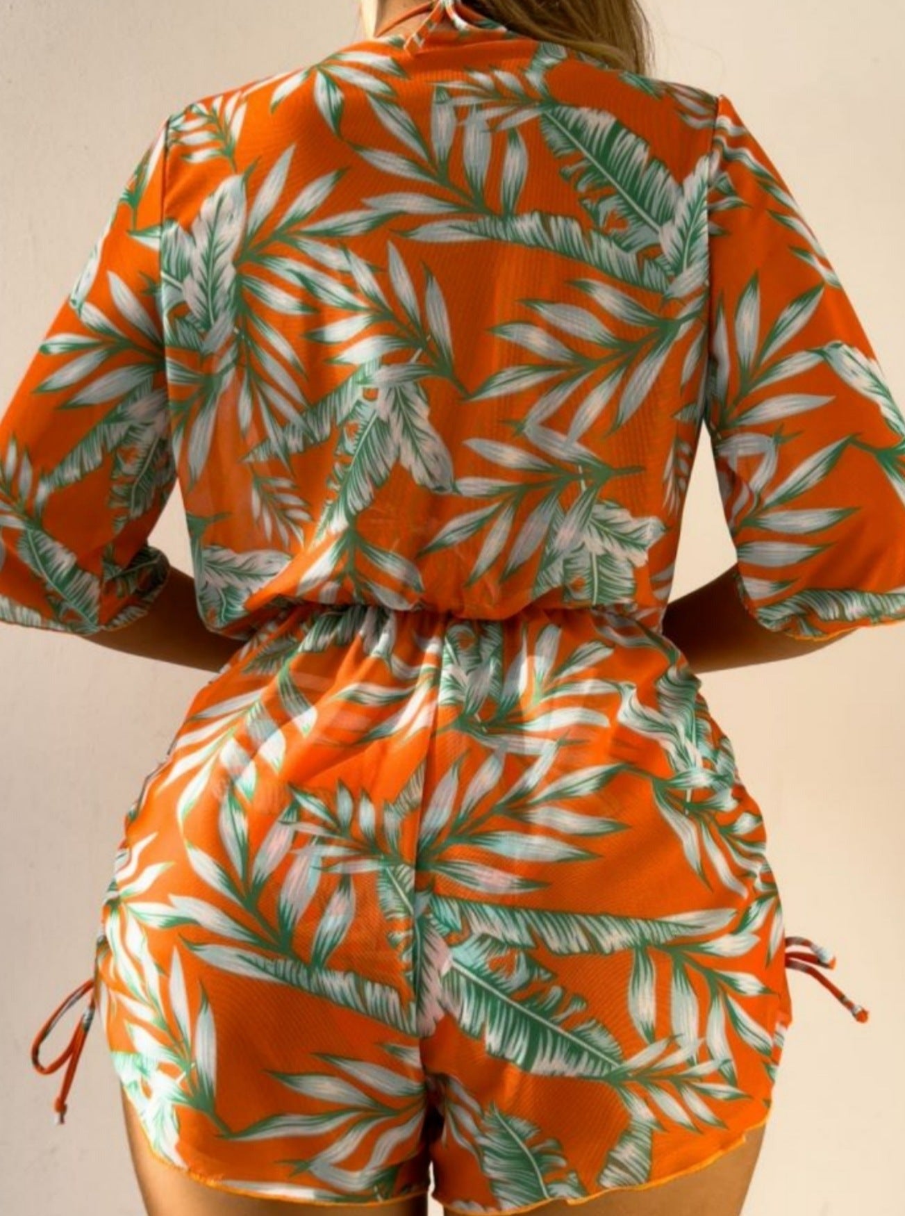 Braylee | Bikini sexy tres piezas con estampado tropical