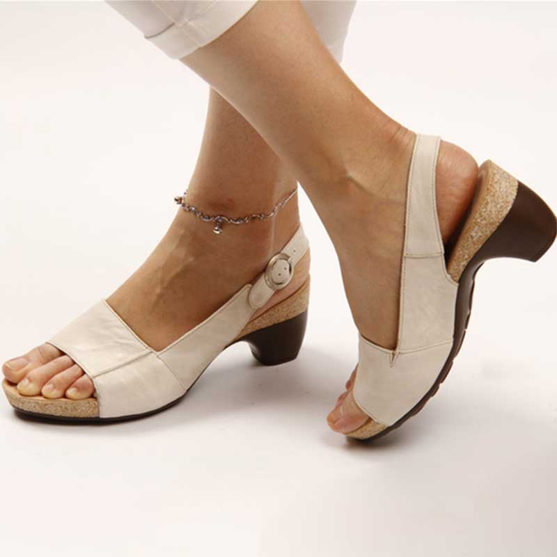 Zoraida | Sandalias ortopédicas con tacón cómodo.