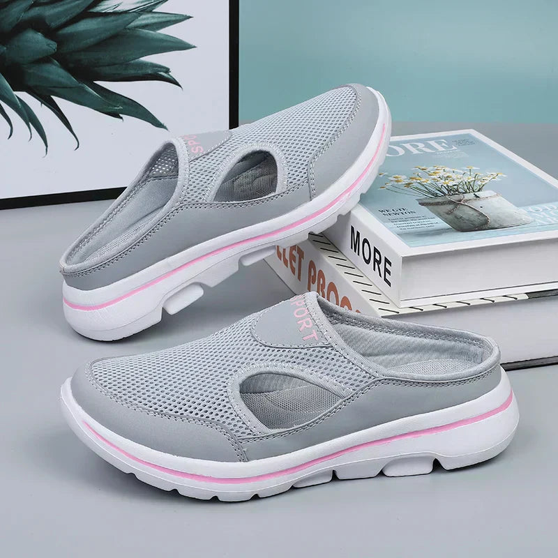 Blanca | Sandalias cómodas sin cordones para mujer