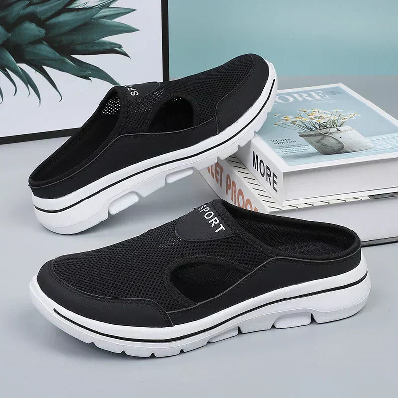Blanca | Sandalias cómodas sin cordones para mujer