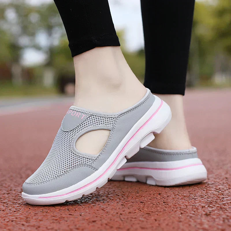 Blanca | Sandalias cómodas sin cordones para mujer