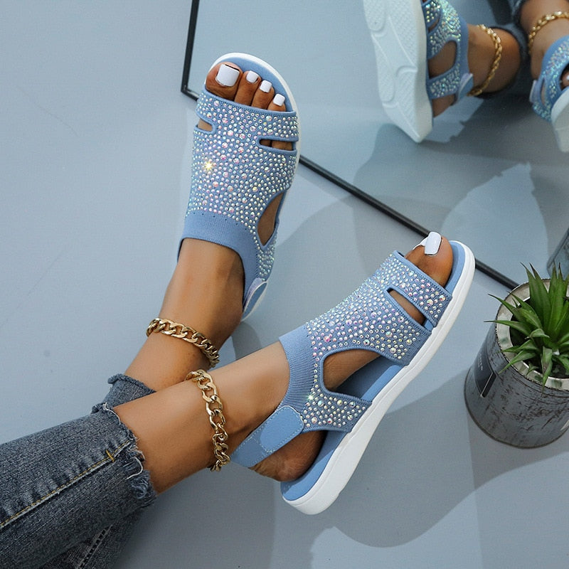 Adalina | Sandalias Con Purpurina