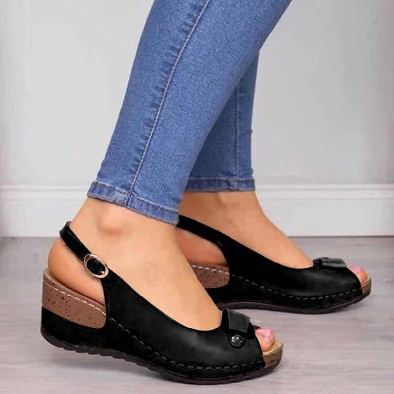 Alina | Sandalias ortopédicas con suela de apoyo.