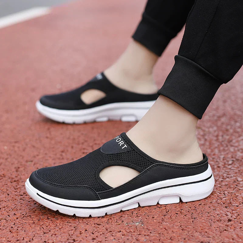 Blanca | Sandalias cómodas sin cordones para mujer