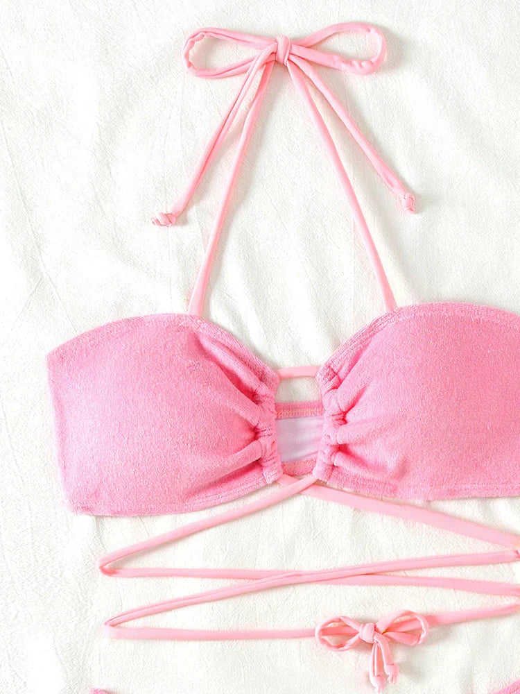 Braewyn | Conjunto bikini push-up con tirantes cruzados