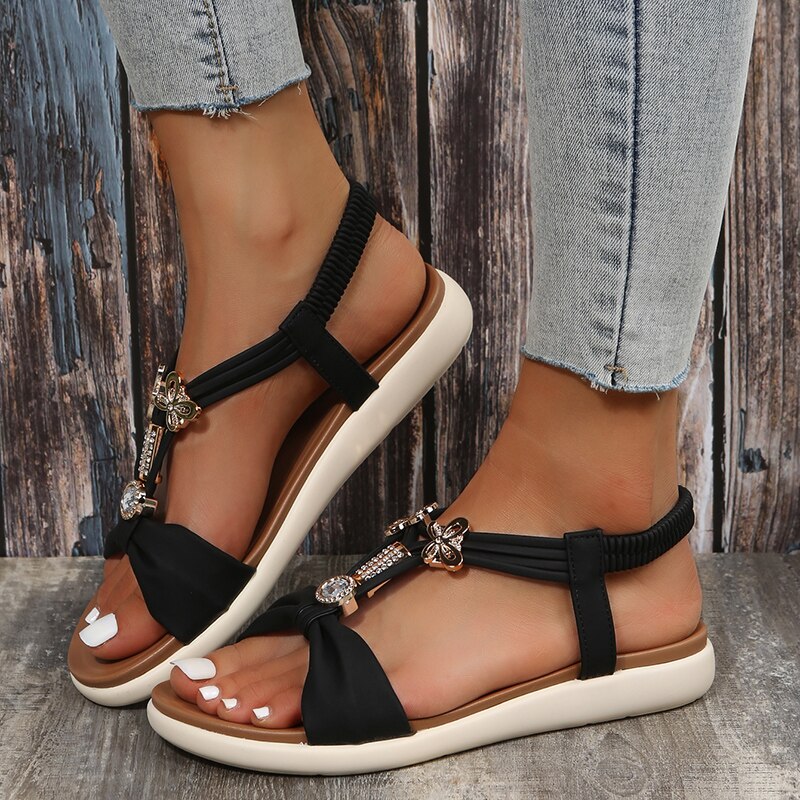 Camila | Sandalias planas de inspiración bohemia