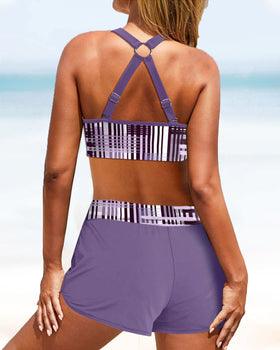 Brany | Bikini Con Braguita De Talle Alto Y Estampado De Rayas