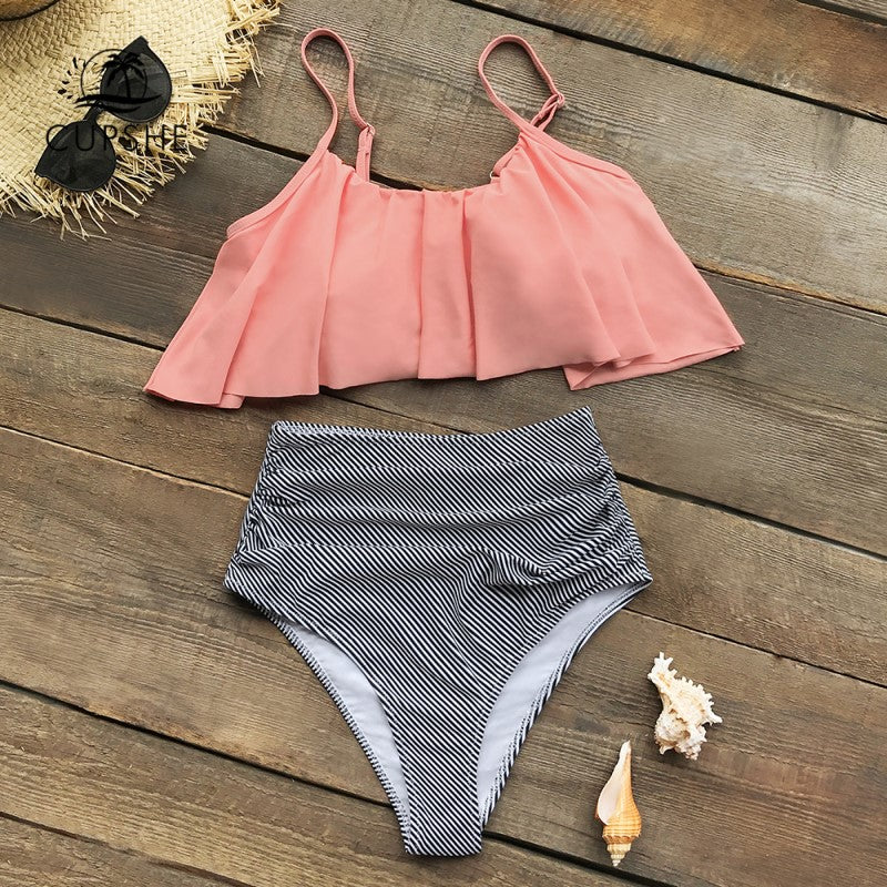 Auristela | Bikini De Colores Con Volantes