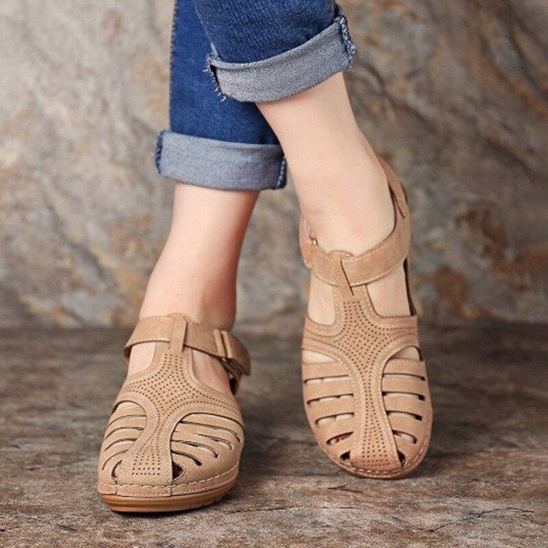 Amapola | Sandalias de cuña cómodas y ortopédicas.