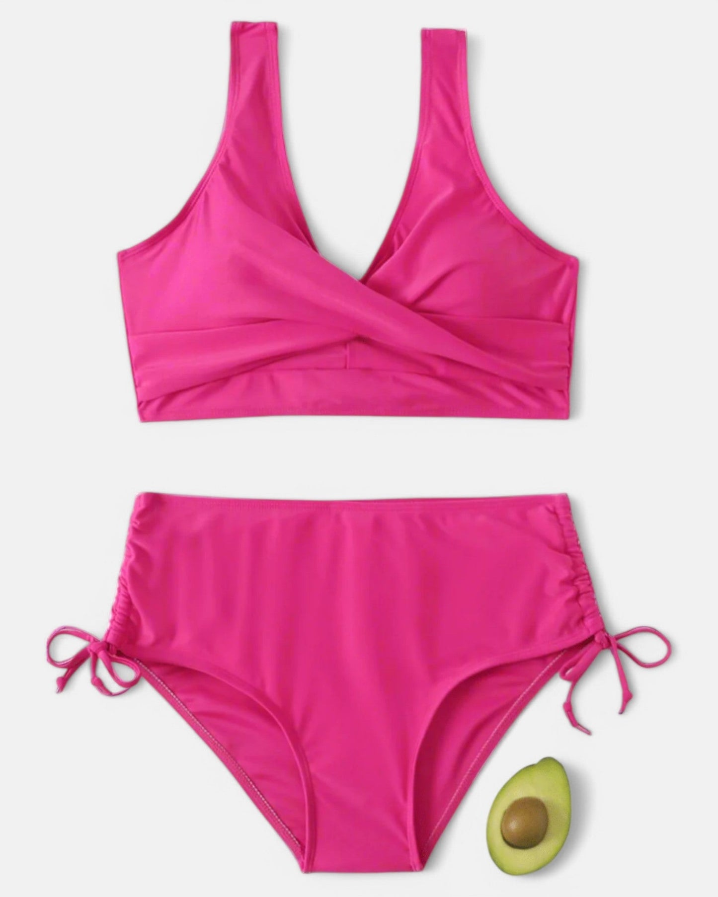 Ana | Bikini liso con toque portivo y cordón