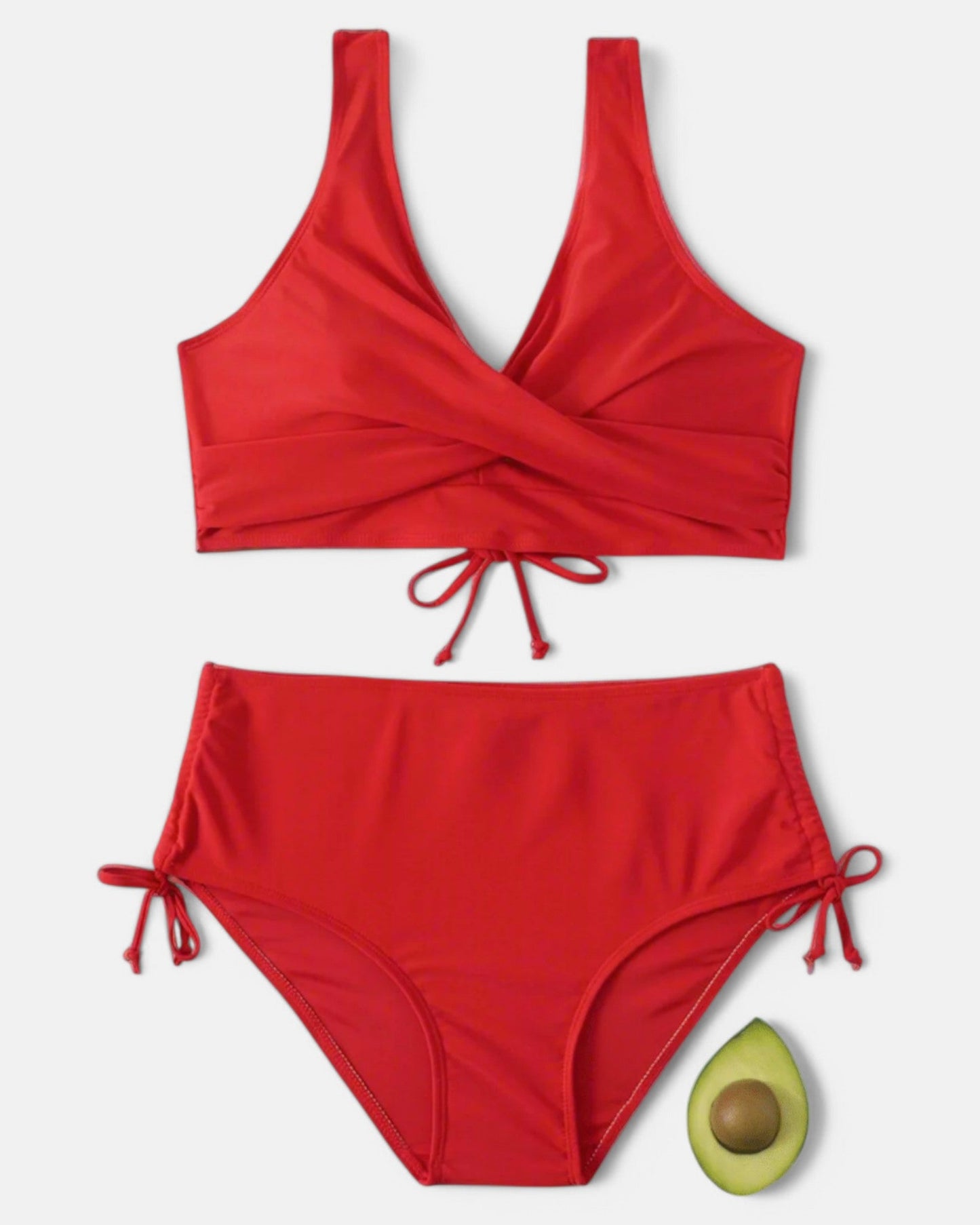 Ana | Bikini liso con toque portivo y cordón