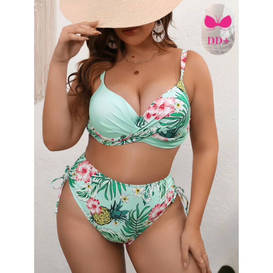 Belva | Conjunto bikini con curvas talla gran