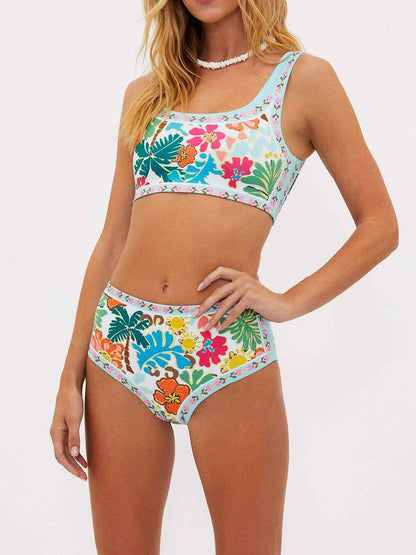 Blodau | Bikini Floral Elástico Con Soporte