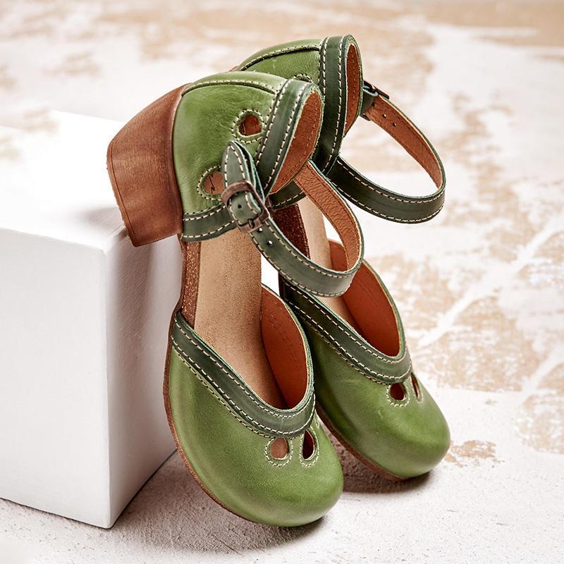 Yolanda | Sandalias cómodas con tacones bajos.
