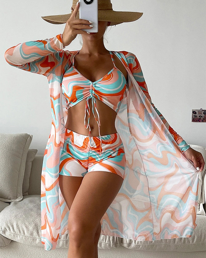 Barrie | Bikini De Tres Piezas Con Estampado