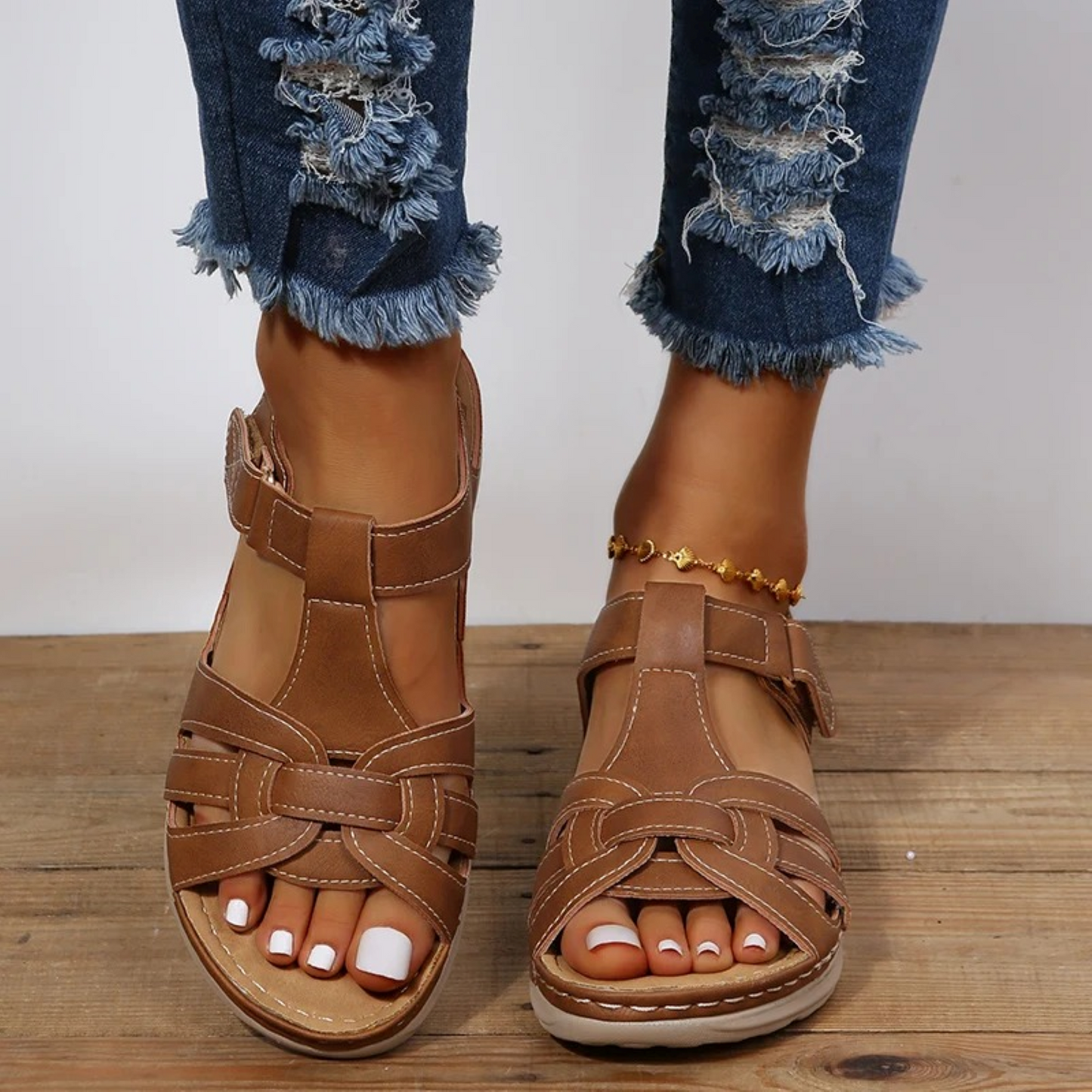 Azucena | Sandalias de ante para mujer