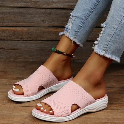 Vienna Comfort - Sandalias abiertas de malla con suela gruesa