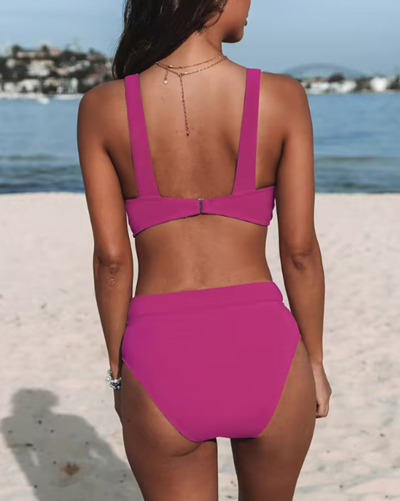 Auberta | Bikinis  cintura alta  color liso