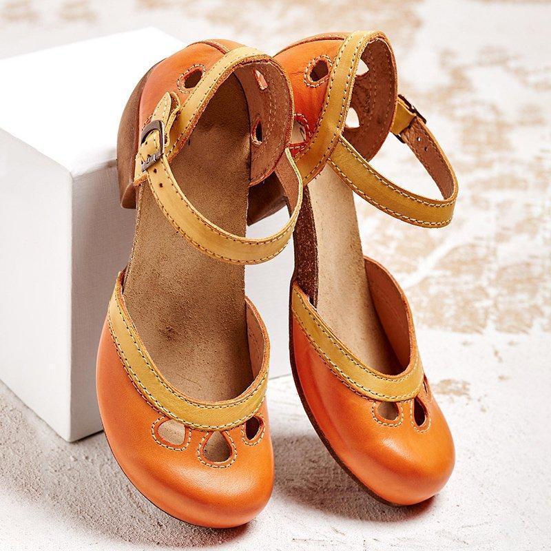 Yolanda | Sandalias cómodas con tacones bajos.
