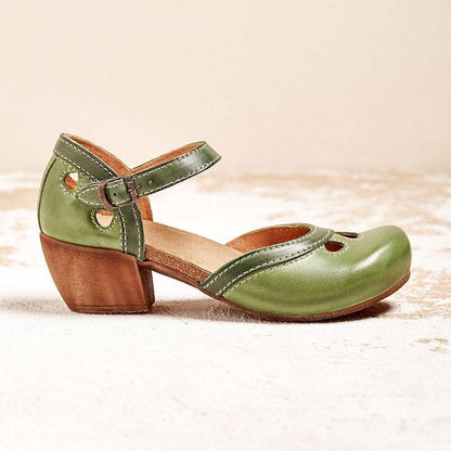 Yolanda | Sandalias cómodas con tacones bajos.