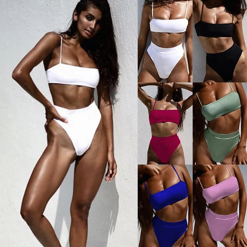 Barika | Conjunto  bikini  cintura alta