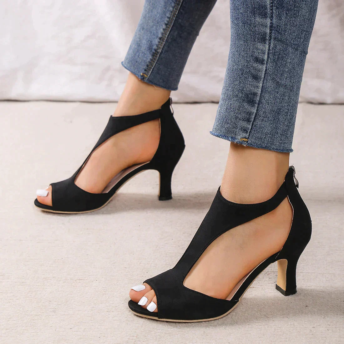 Victoria | Sandalias de tacón ortopédico