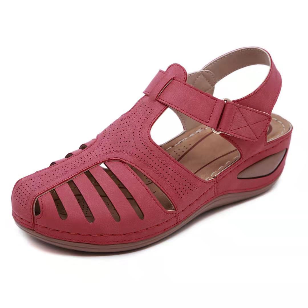 Ámbar | Sandalias ortopédicas de cuero estilo vintage