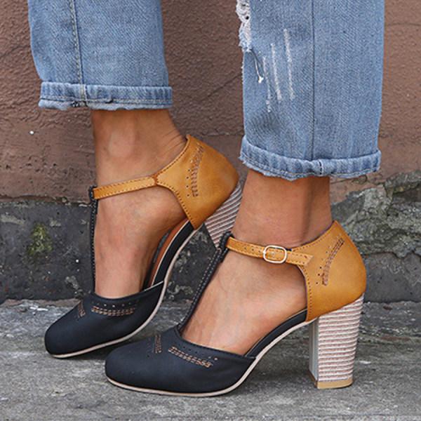 Amayrani | Sandalias de tacón de bloque para mujer
