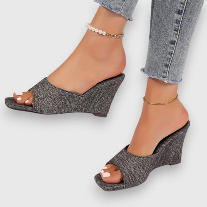 Ximena | Vaqueros Keilabsatz Sandalias