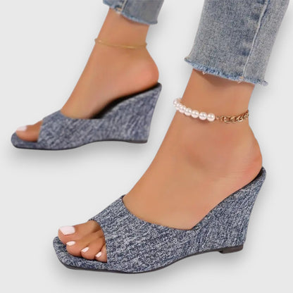 Ximena | Vaqueros Keilabsatz Sandalias