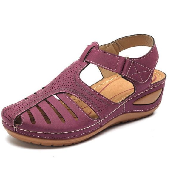 Ámbar | Sandalias ortopédicas de cuero estilo vintage