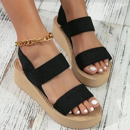 Alba | Sandalias de cuña elegantes para máxima comodidad.