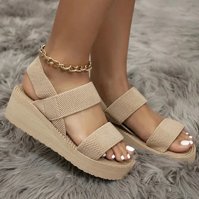 Alba | Sandalias de cuña elegantes para máxima comodidad.