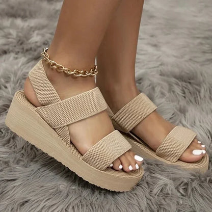 Alba | Sandalias de cuña elegantes para máxima comodidad.