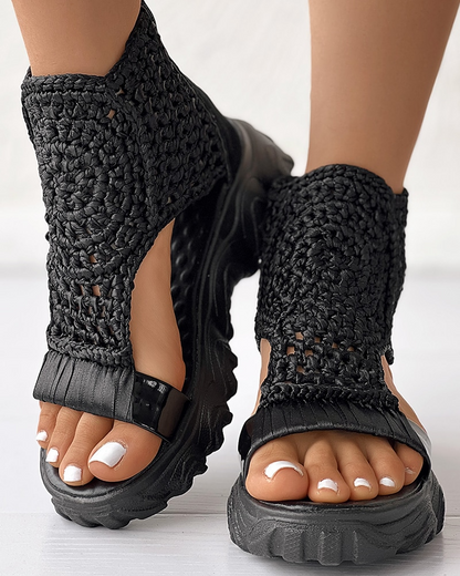 Xaviera | Sandalias de punto elástico
