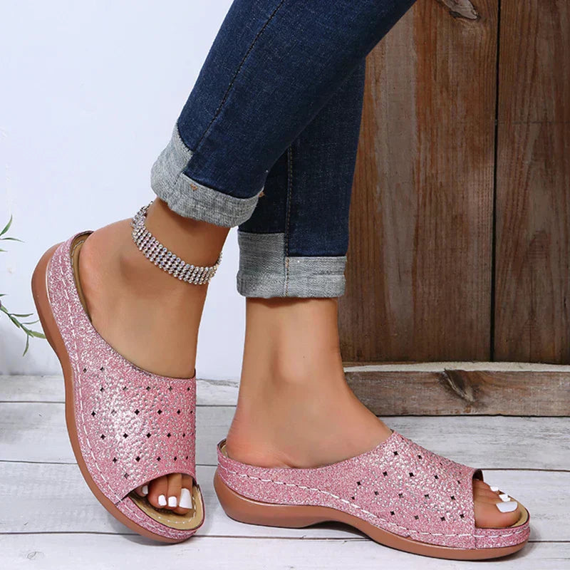 Wanda | Sandalias ortopédicas de invierno de apoyo y de moda.