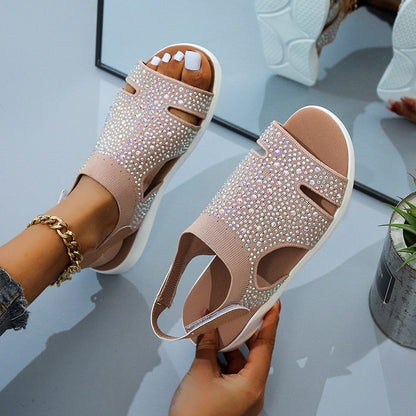 Adalina | Sandalias Con Purpurina