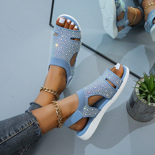 Adalina | Sandalias Con Purpurina