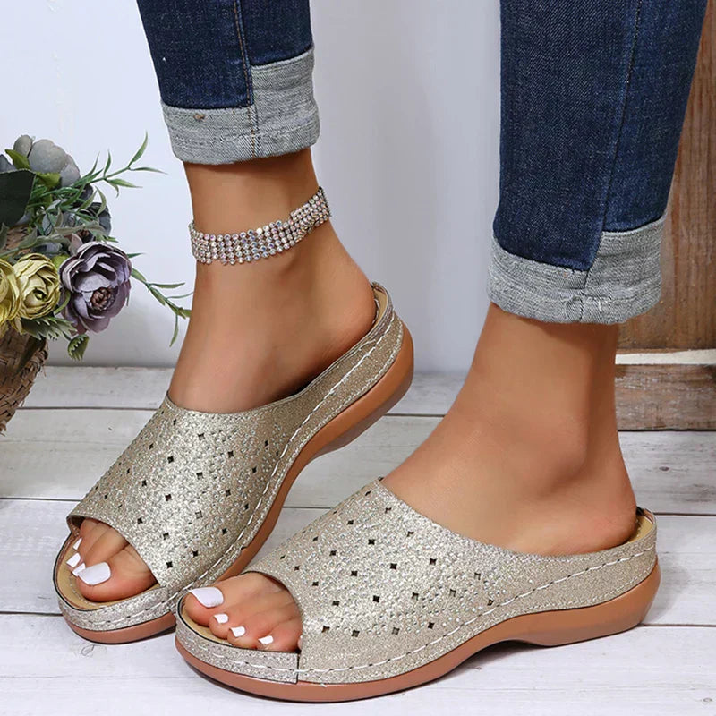 Wanda | Sandalias ortopédicas de invierno de apoyo y de moda.