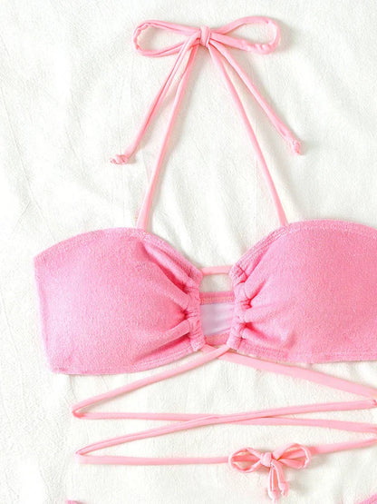 Braewyn | Conjunto  bikini push-up con tirantes cruzados