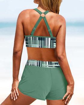Brany | Bikini Con Braguita De Talle Alto Y Estampado De Rayas