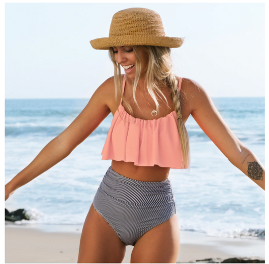 Auristela | Bikini De Colores Con Volantes
